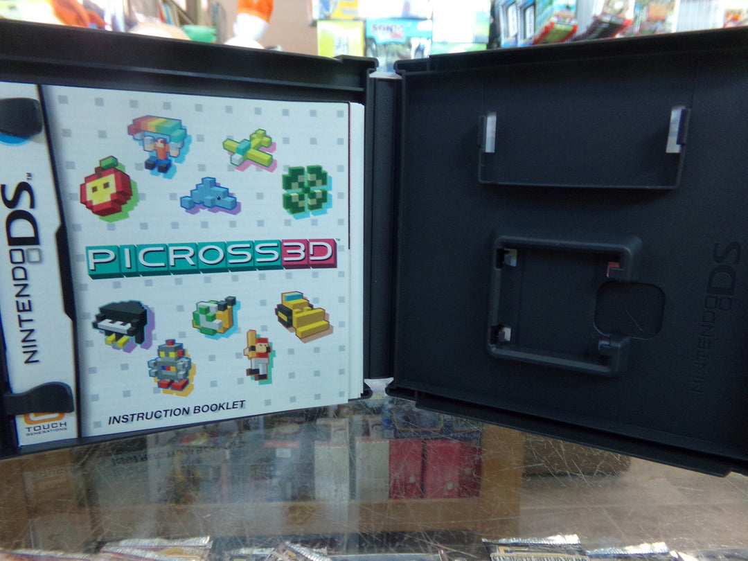 Picross 3D Nintendo DS CASE AND MANUAL ONLY