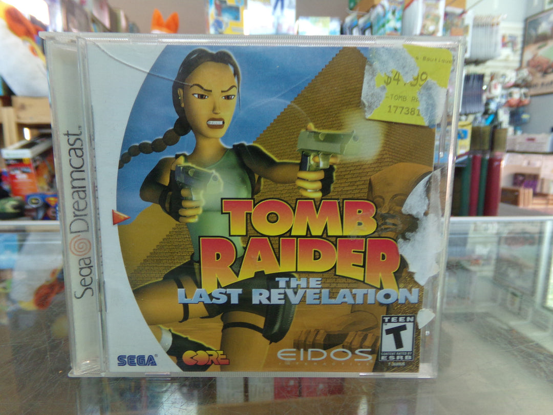 Tomb Raider: The Last Revelation Sega Dreamcast CASE AND MANUAL ONLY