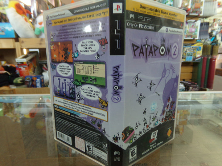 Patapon 2 Playstation PSP CASE AND MANUAL ONLY