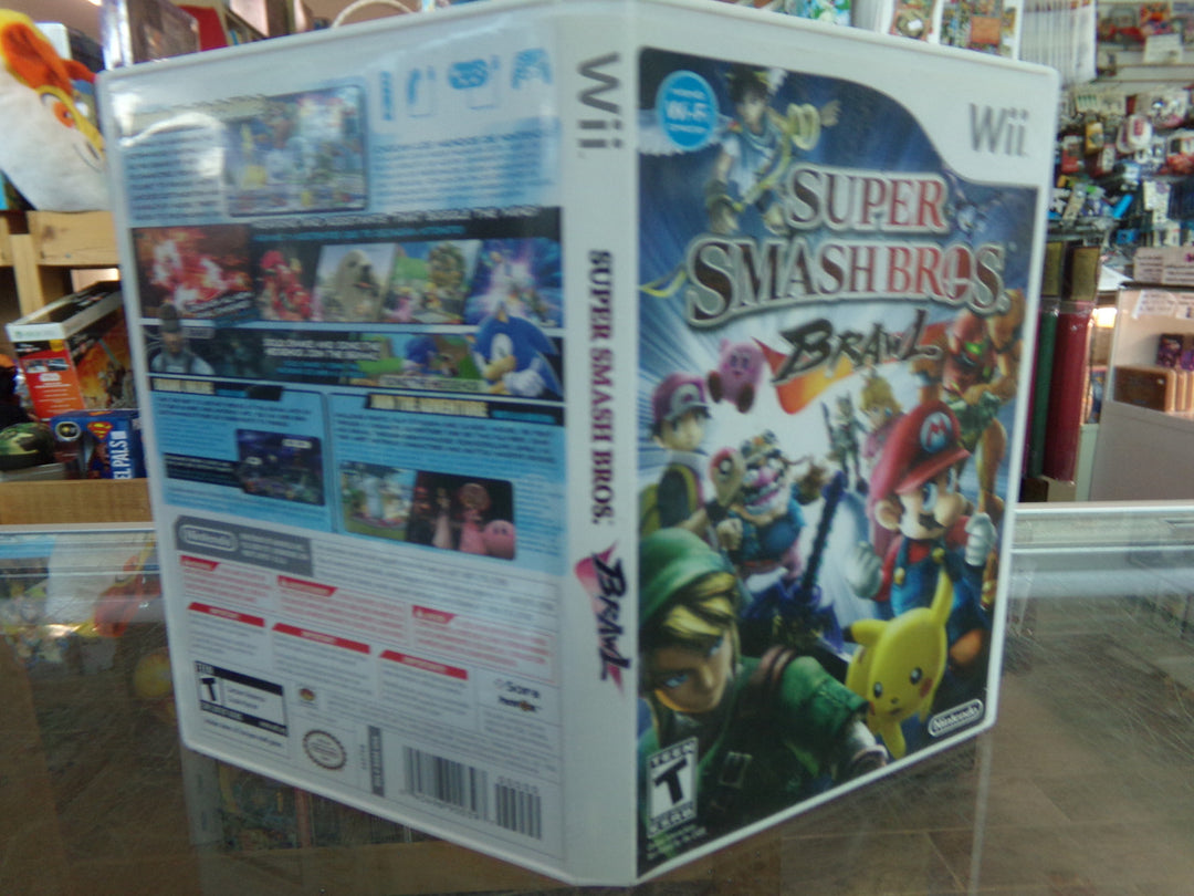 Super Smash Bros. Brawl Wii CASE AND MANUAL ONLY