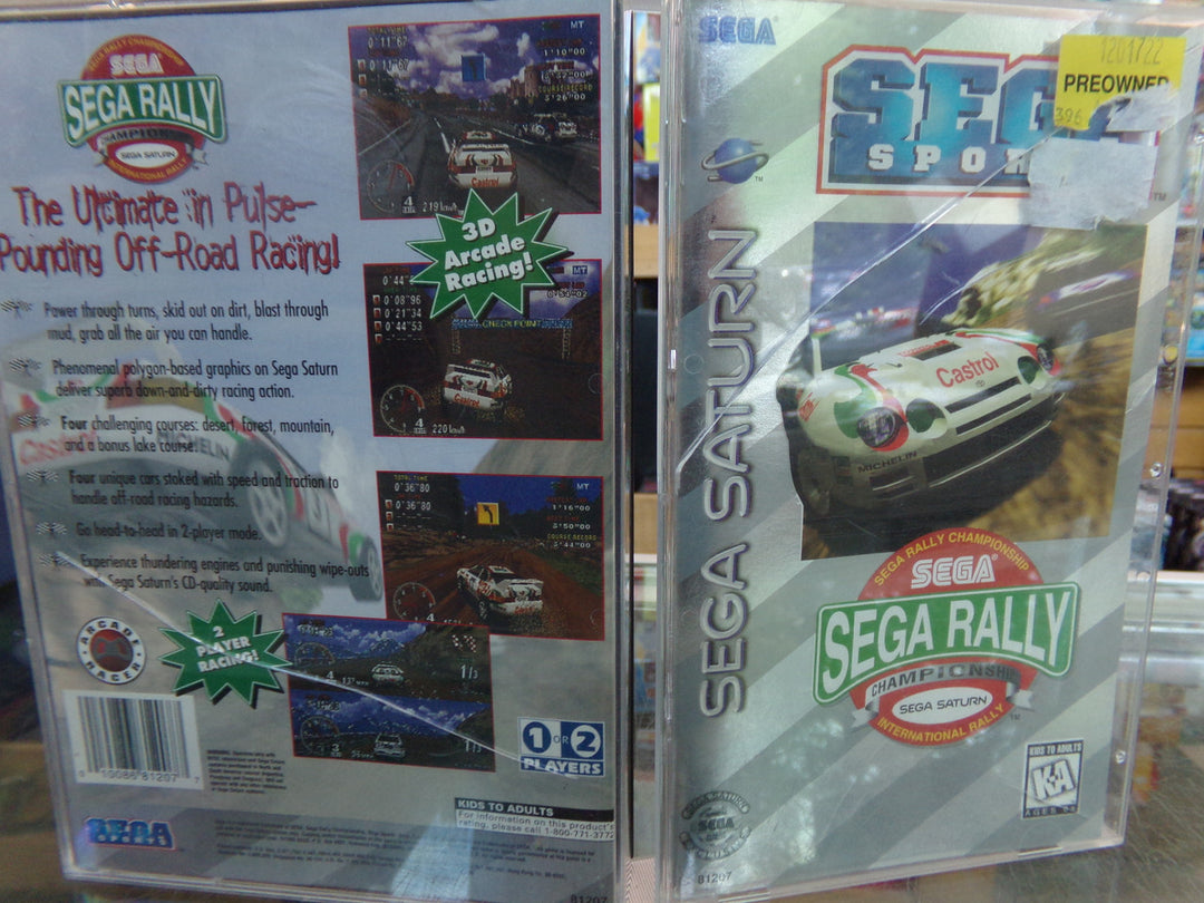 Sega Rally Championship Sega Saturn CASE AND MANUAL ONLY