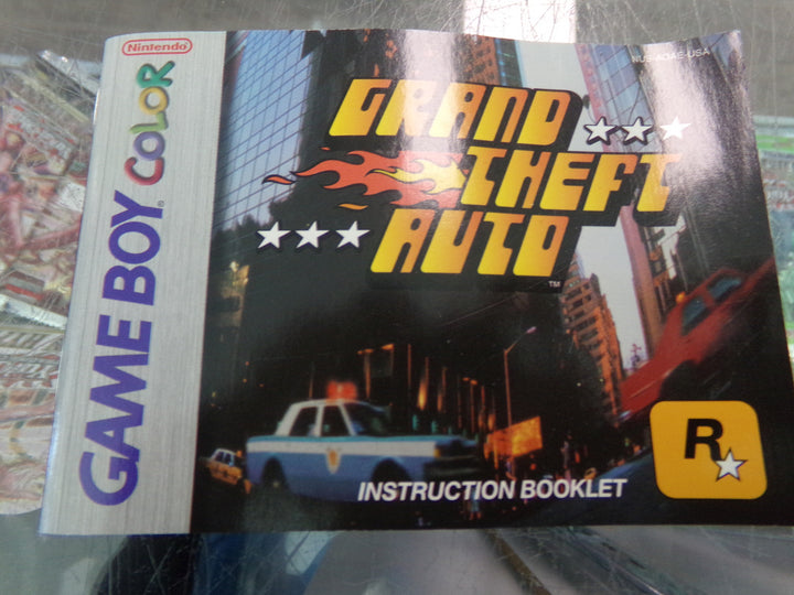 Grand Theft Auto Game Boy Color BOX AND MANUAL ONLY