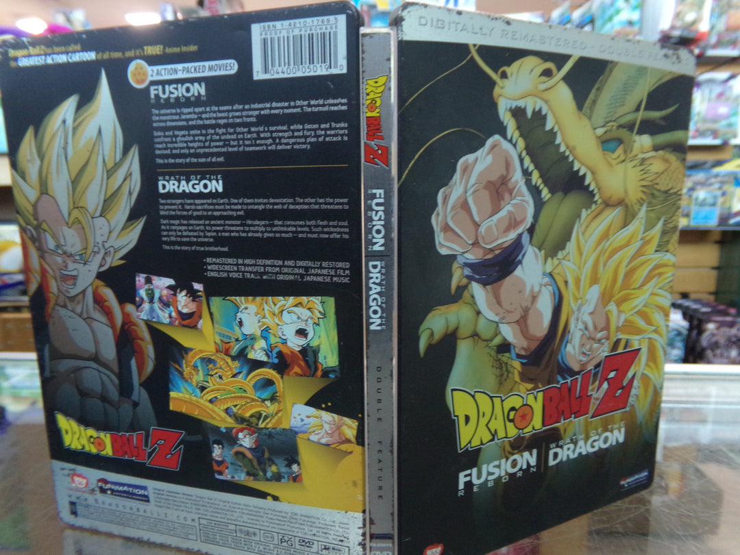 Dragon Ball Z: Fusion Reborn/Wrath of the Dragon Double Feature DVD Used