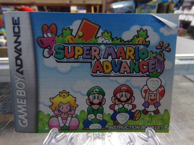 Super Mario Advance Game Boy Advance GBA MANUAL ONLY