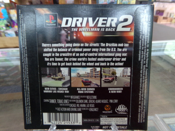 Driver 2 Demo Disc Playstation PS1 Used