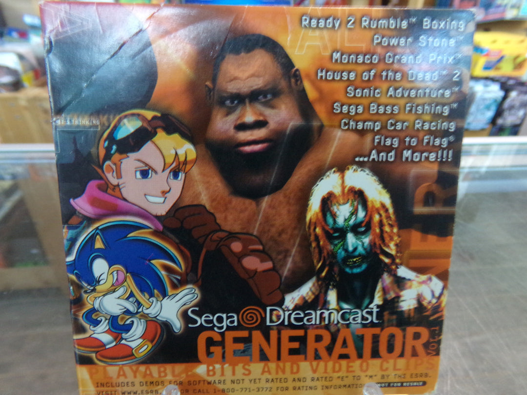 Dreamcast Generator Vol. 1 Demo Disc Sega Dreamcast Used DU9124