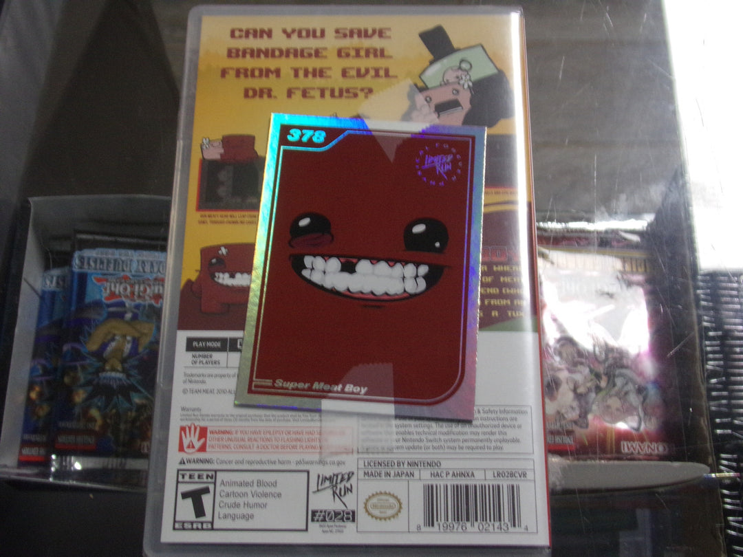 Super Meat Boy (Limited Run Cover) Nintendo Switch NEW