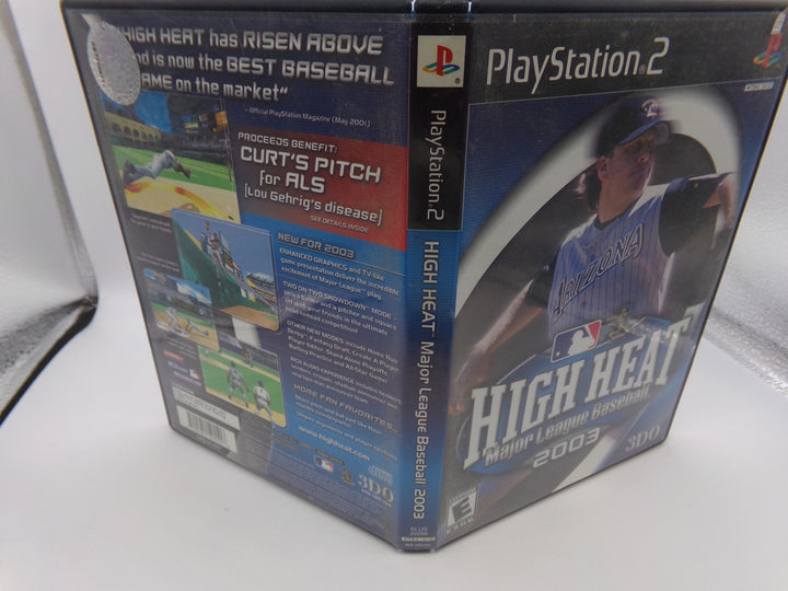 High Heat Major League Baseball 2003 Playstation 2 PS2 Used