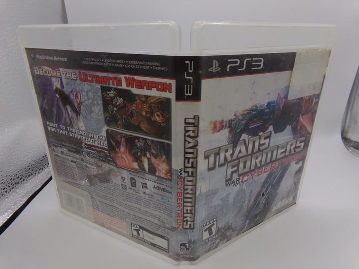 Transformers: War for Cybertron Playstation 3 PS3 CASE AND MANUAL ONLY