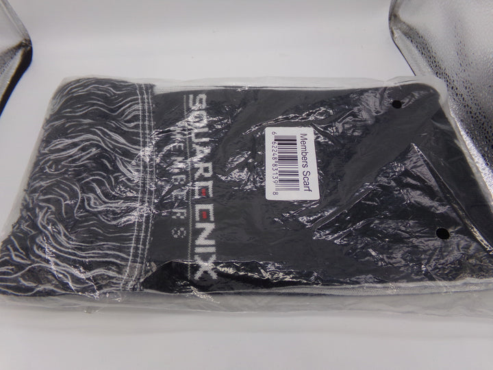 Square Enix Members Exclusive Black and White Unisex Neck Scarf NEW