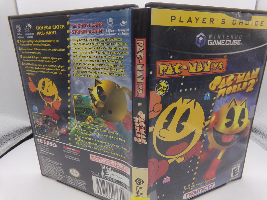 Pac Man VS and Pac Man World 2 Combo Pack Gamecube Used