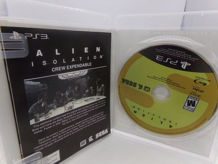 Alien Isolation Playstation 3 PS3 Used