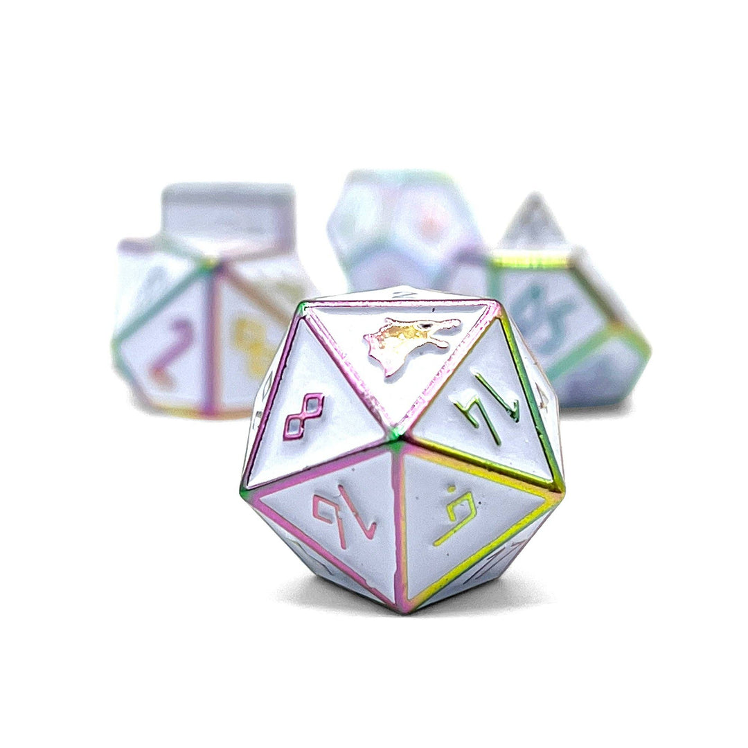 Norse Foundry Ice Storm - Norse Themed Metal Dice Set NE31726