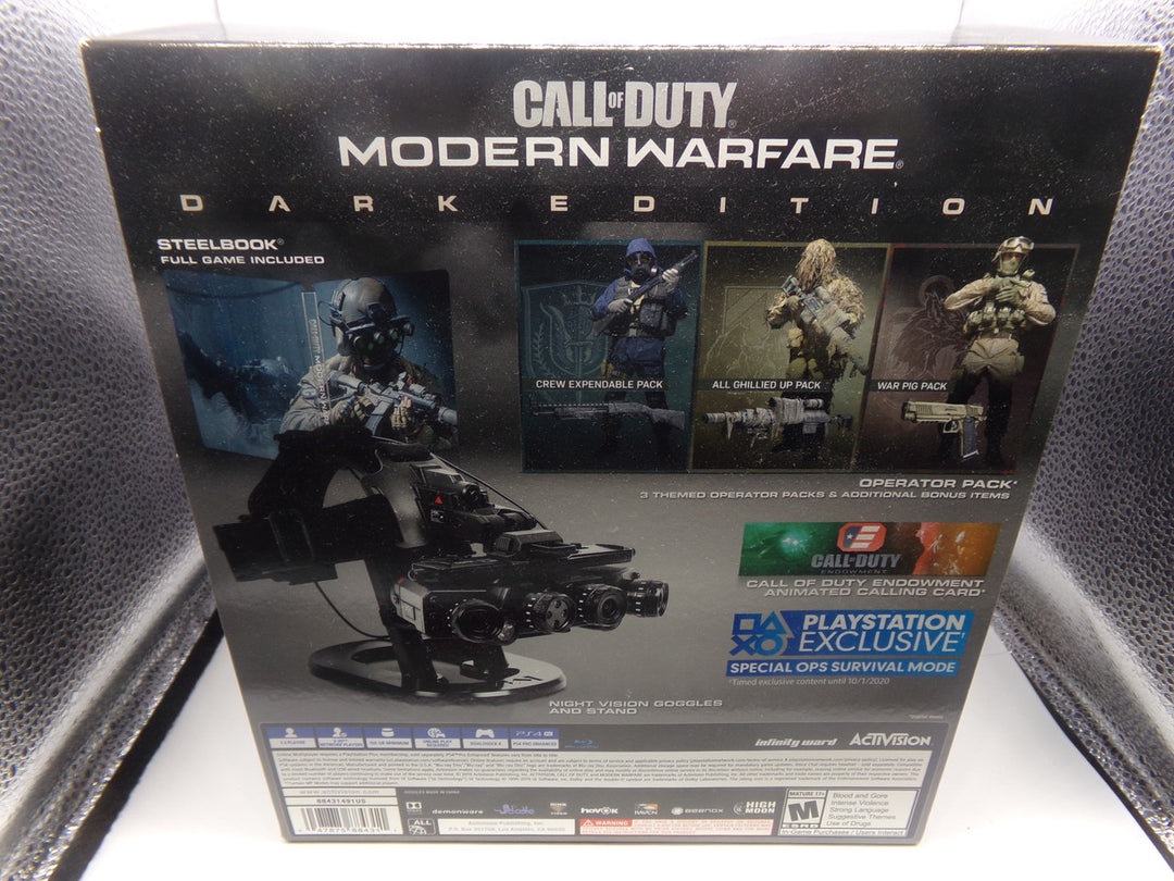 Call of Duty: Modern Warfare - Dark Edition Playstation 4 PS4 Used