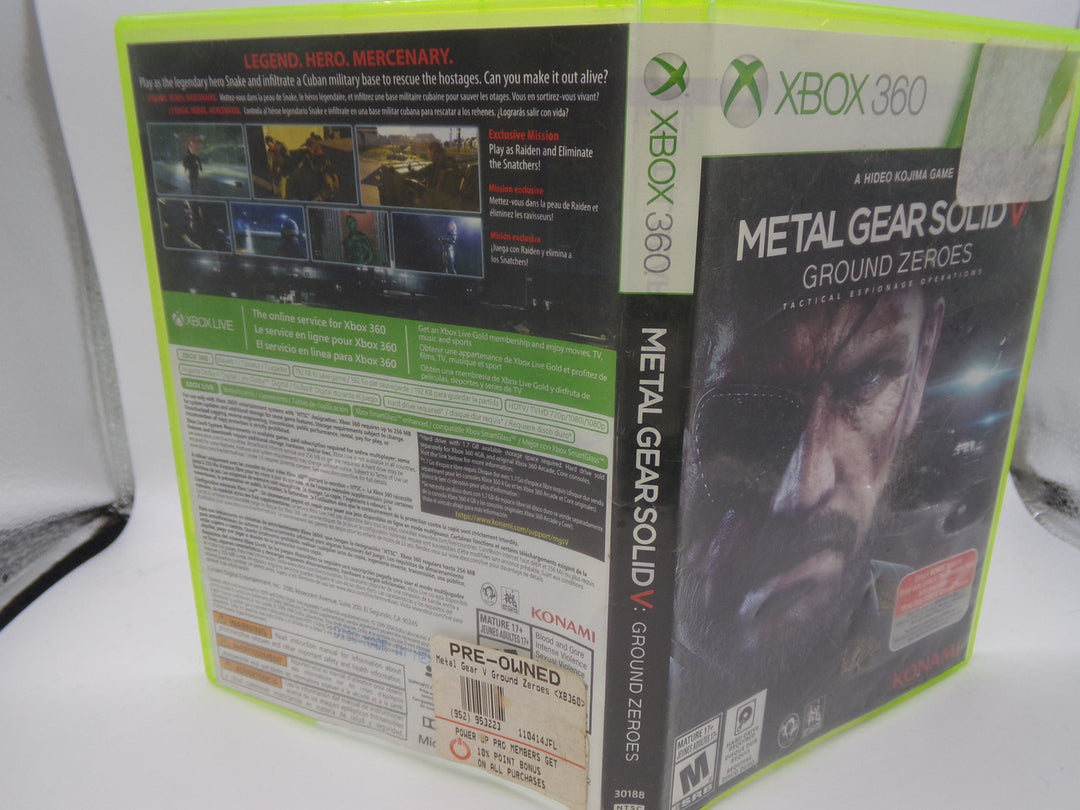 Metal Gear Solid V: Ground Zeroes Xbox 360 Used