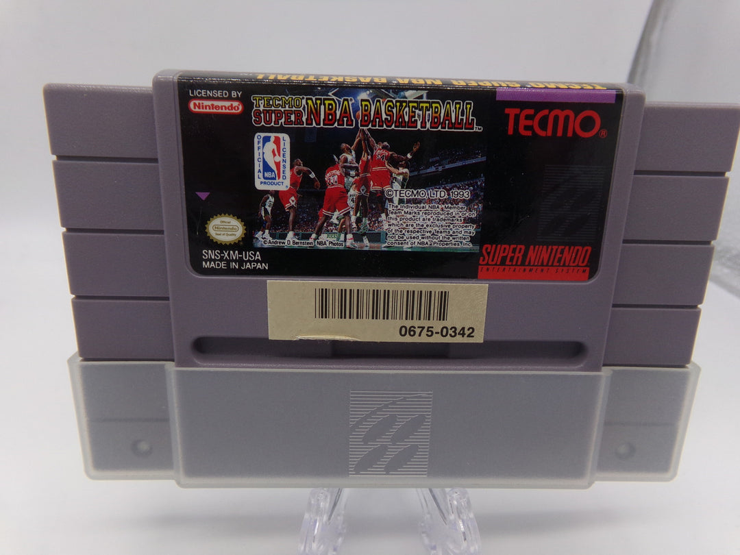 Tecmo Super NBA Basketball Super Nintendo SNES Boxed Used