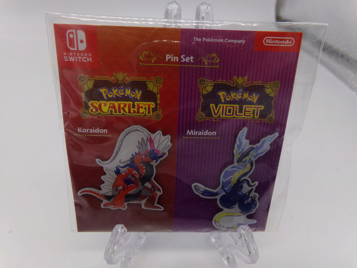 Pokemon Scarlet & Violet GameStop Promotional Koraidon & Miraidon Pin Set NEW