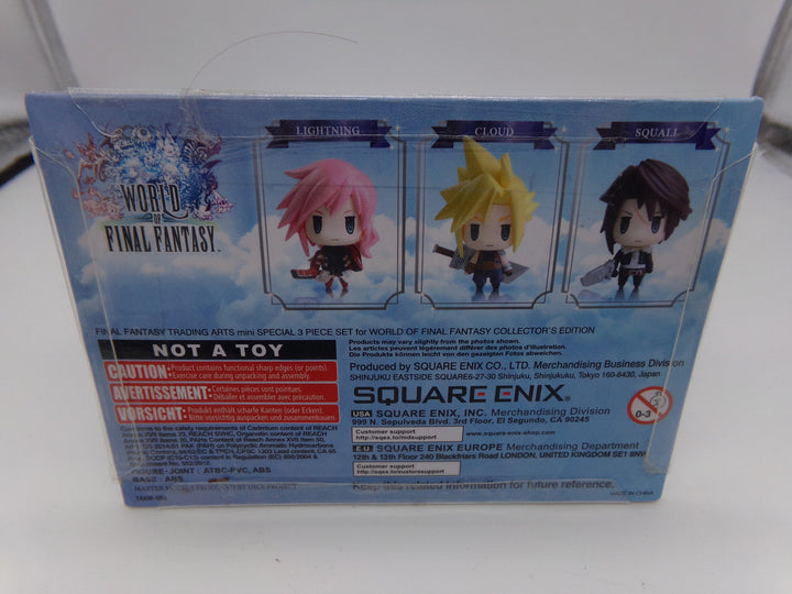 Final Fantasy Trading Arts Mini 3 Piece Set (Cloud/Squall/Lightning) NEW