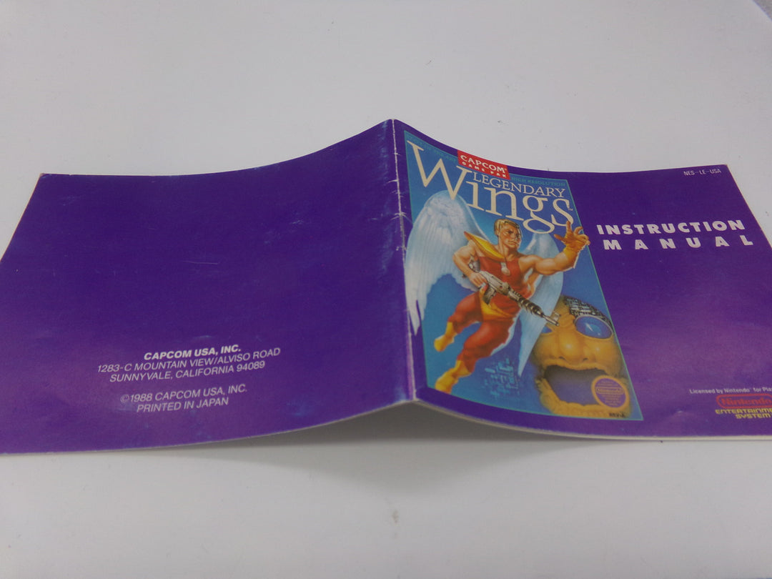 Legendary Wings Nintendo NES MANUAL ONLY