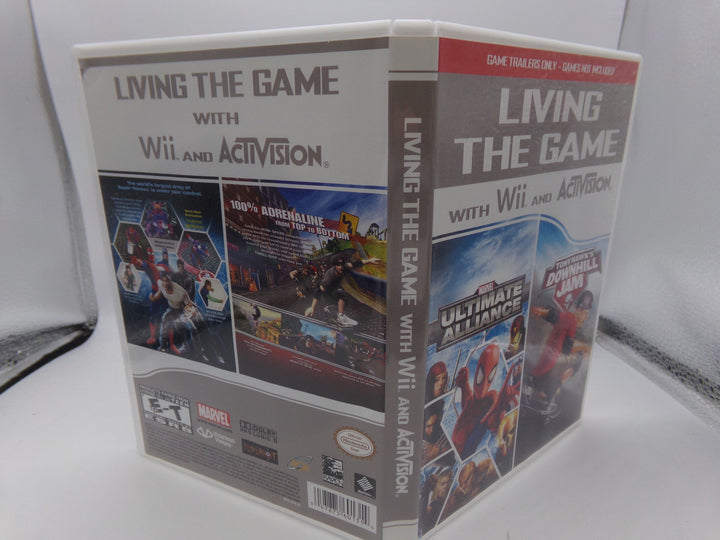 Living the Game with Wii and Activision Marvel Ultimate Alliance/Tony Hawk's Downhill Jam Trailer DVD Used