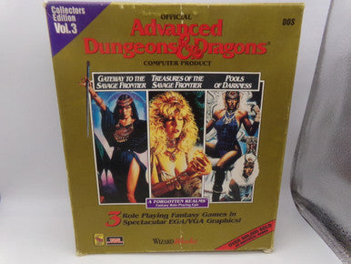 Advanced Dungeons & Dragons: Collector's Edition Volume 3 (Gateway to the Savage Frontier/Treasures of the Savage Frontiers/Pools of Darkness) PC Big Box Used