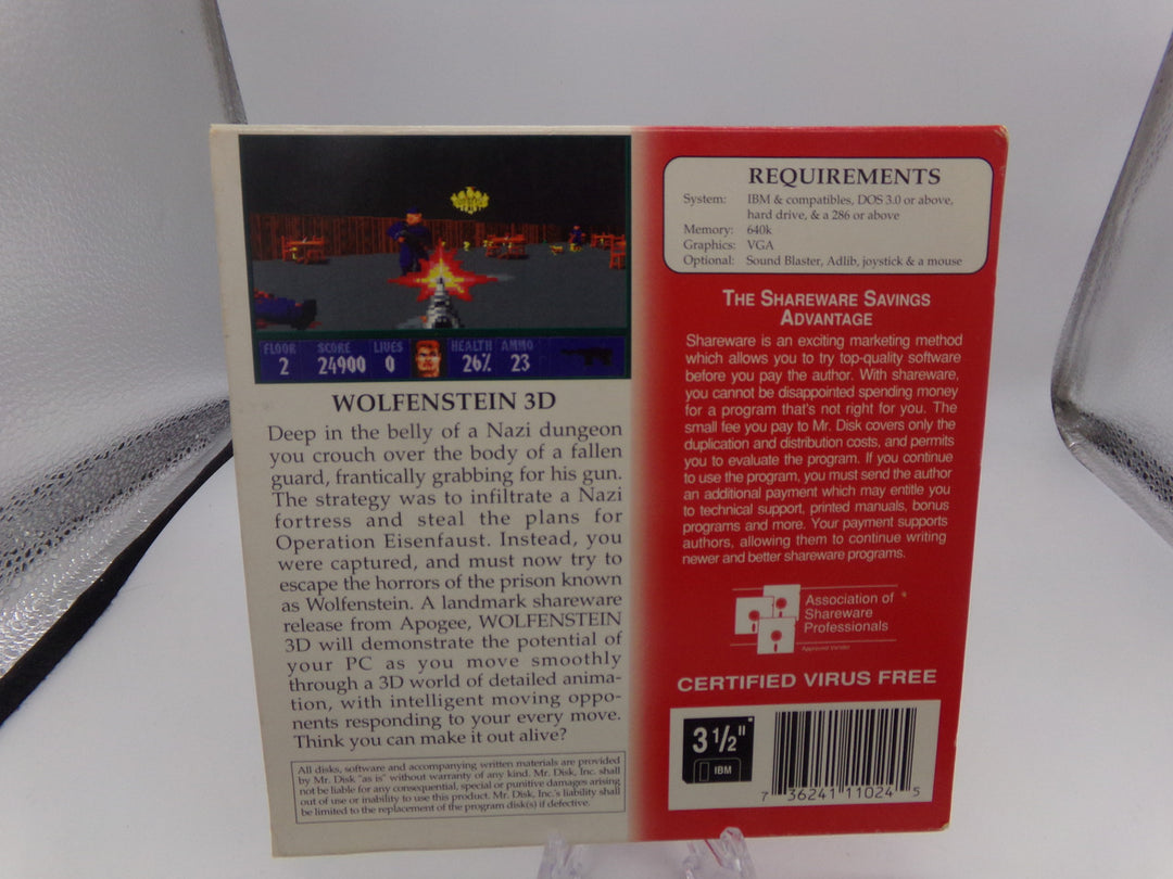 Wolfenstein 3D Mr. Disk Platinum Series PC Used
