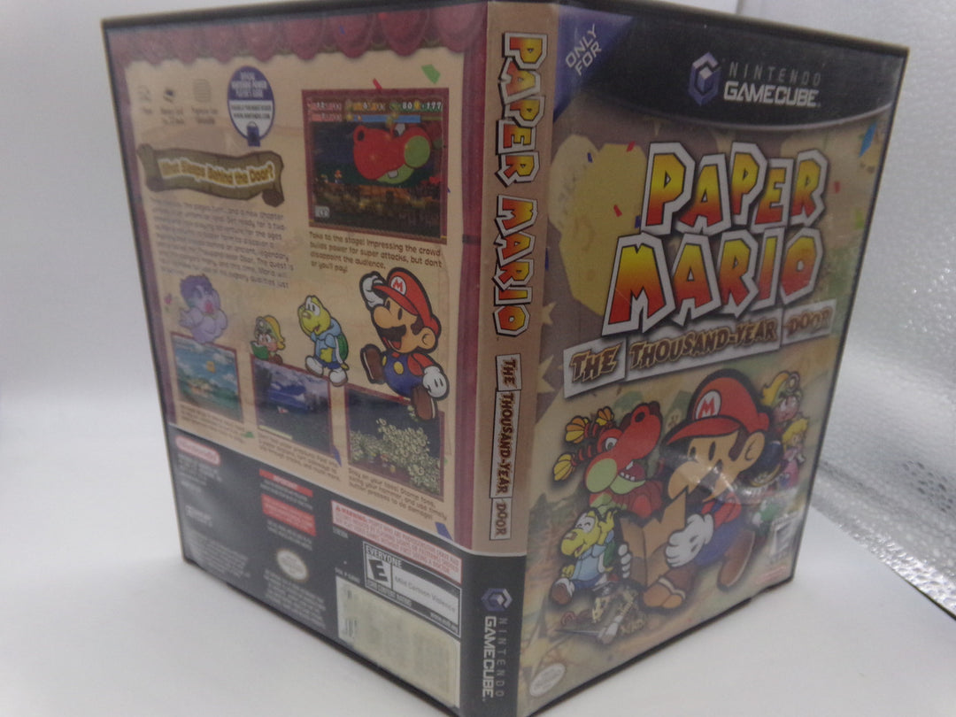 Paper Mario: The Thousand-Year Door (Black Label) Nintendo Gamecube CASE AND MANUAL ONLY