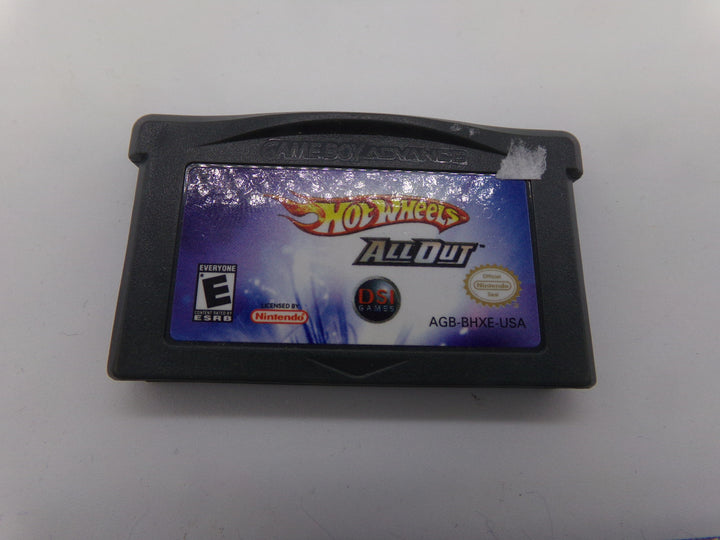 Hot Wheels All Out Game Boy Advance GBA Used