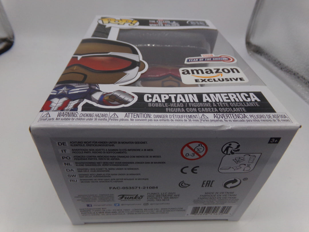 The Falcon and the Winter Soldier - #818 Captain America (Special Edition) (Amazon Exclusive) Funko Pop