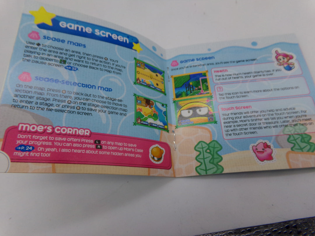 Legendary Starfy Nintendo DS MANUAL ONLY