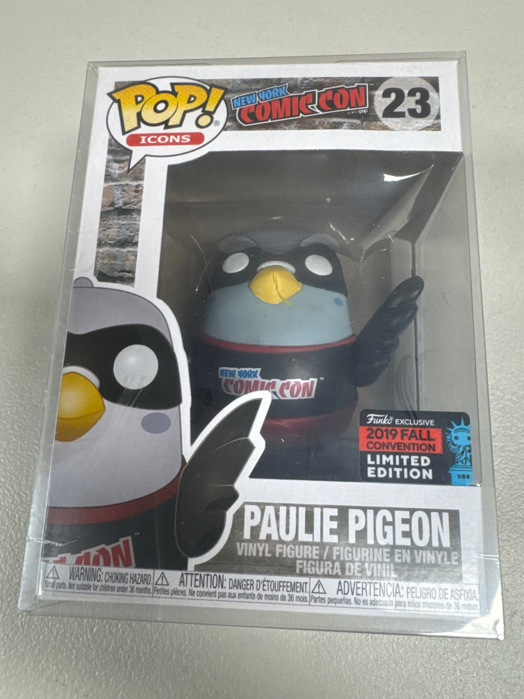 Funko Pop! Paulie Pigeon #23 New York Comic Con (Black Shirt) FP72426