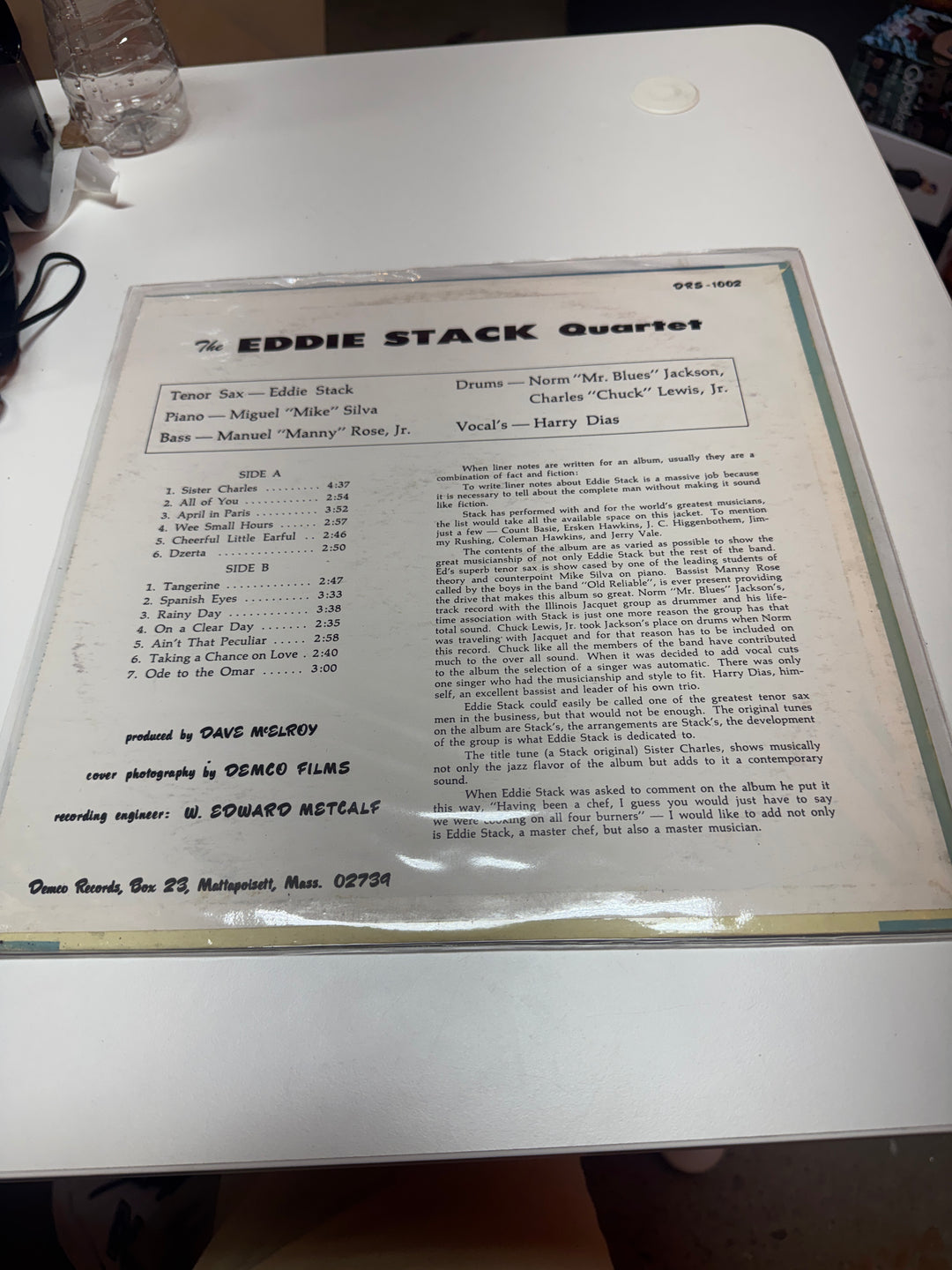 The Eddie Stack Quartet - S/T (NM Condition) Vinyl Record   VR32026