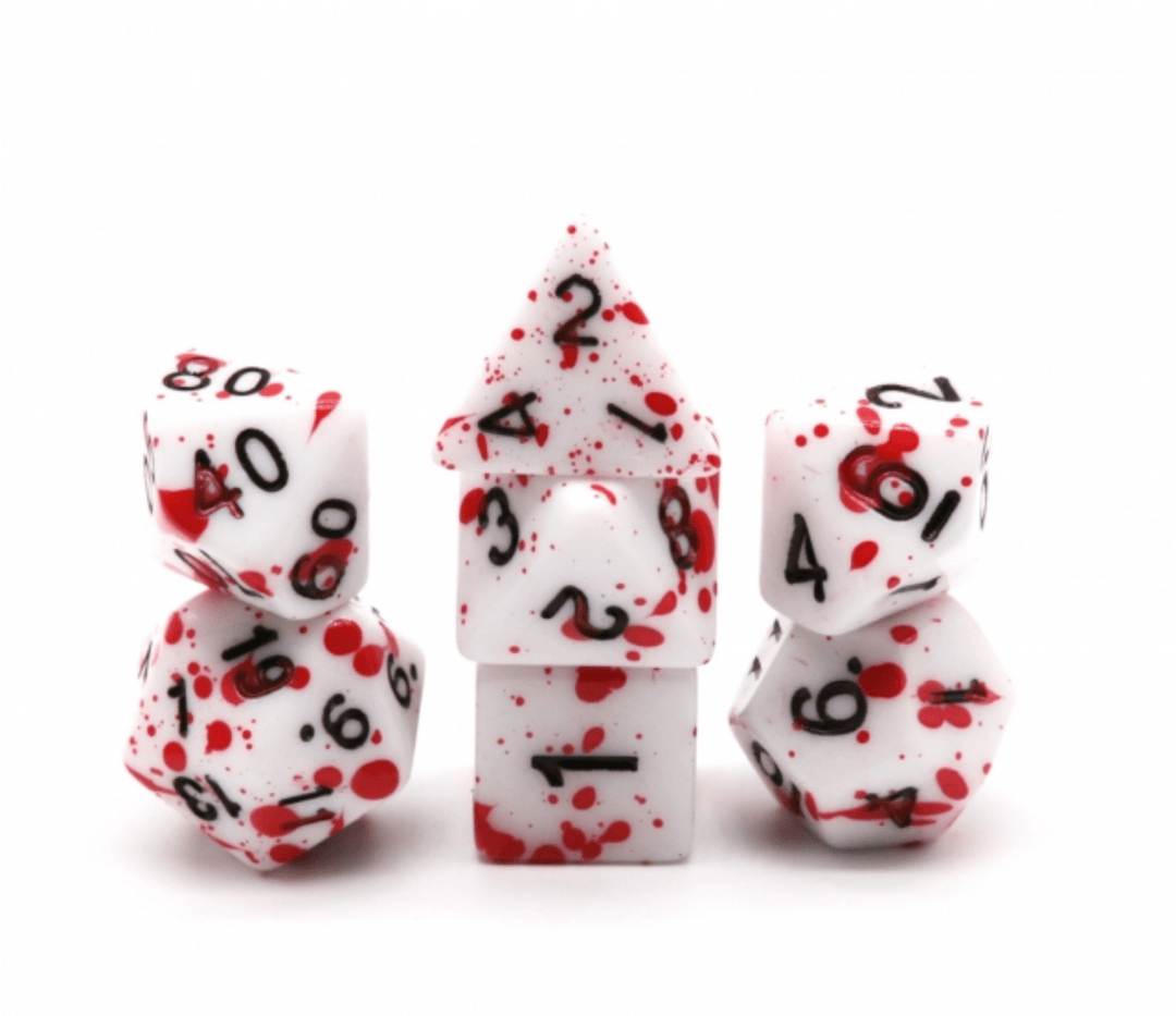 Blood Splatter RPG Dice Set - NE043026