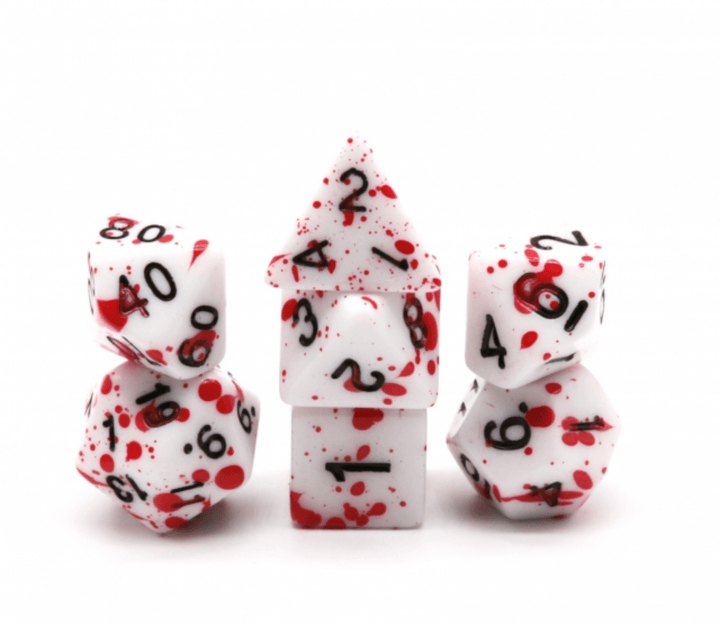 Blood Splatter RPG Dice Set - NE043026