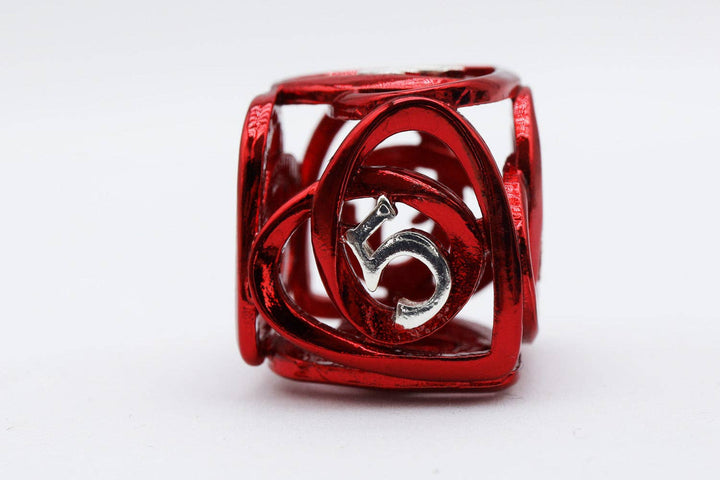 Hollow Hearts: Red Metal RPG Dice Set - NE043026