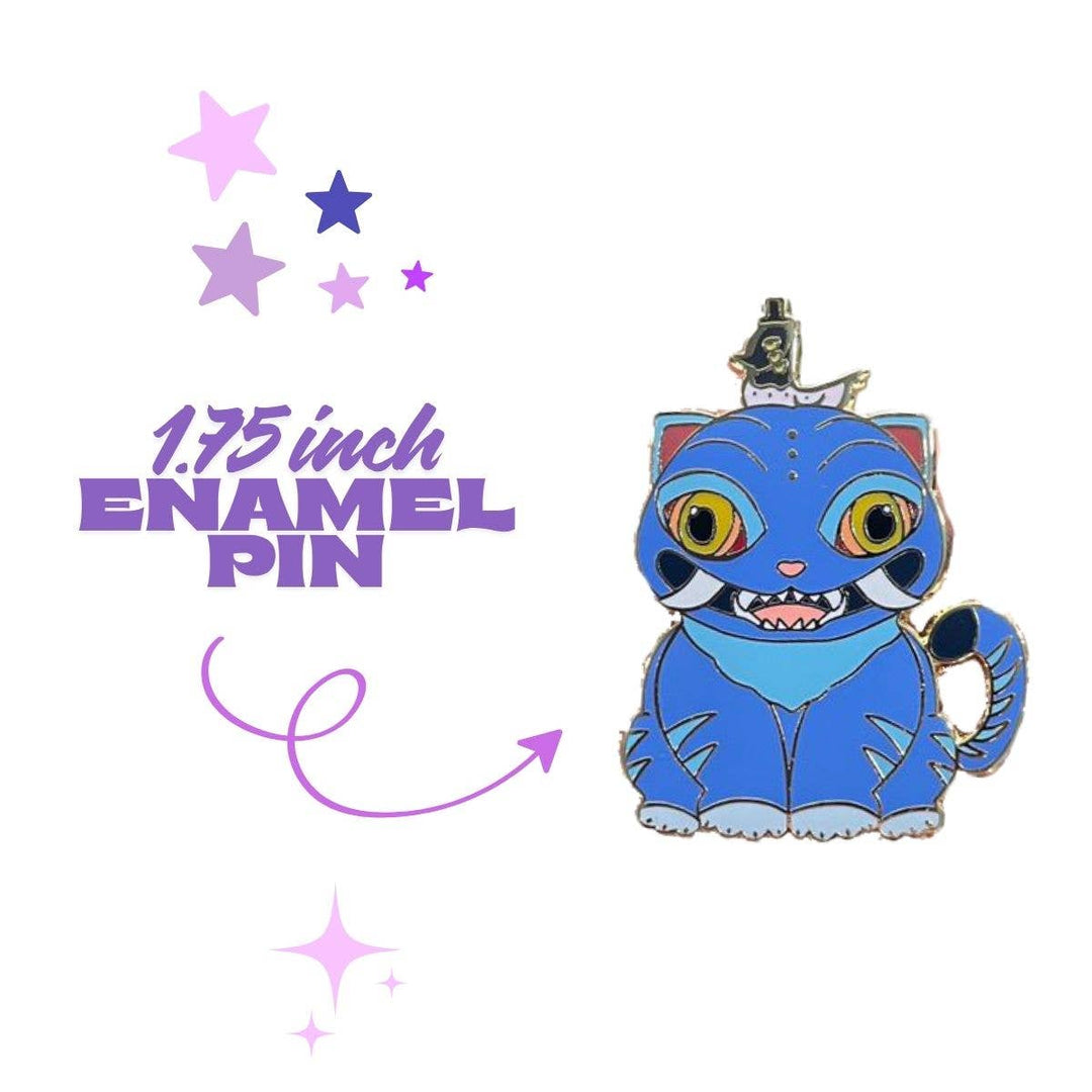 Derpy Tiger Kpop Demon Hunters Enamel Pin NE33126