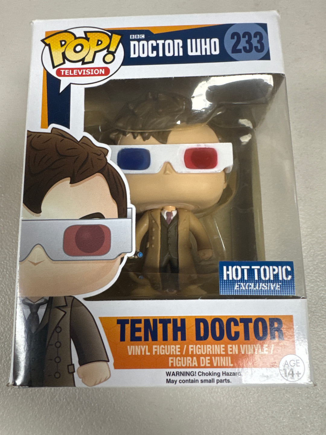 Funko Pop! Tenth Doctor Hot Topic #233 Doctor Who FP101326