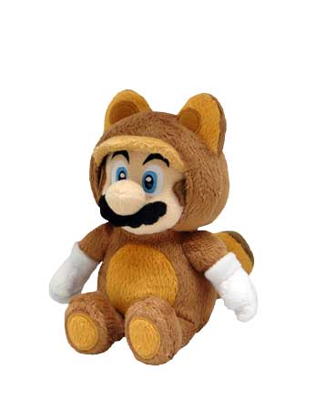 Little Buddy Super Mario Tanooki Mario 9" Plush