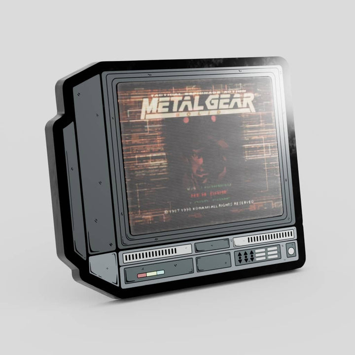 2.5" Lenticular Metal Gear CRTV Enamel Pin - NE32726