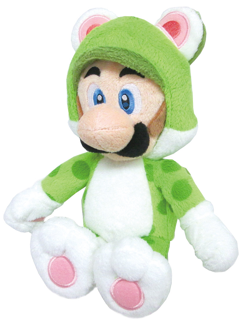 Little Buddy Super Mario Cat Luigi 10" Plush
