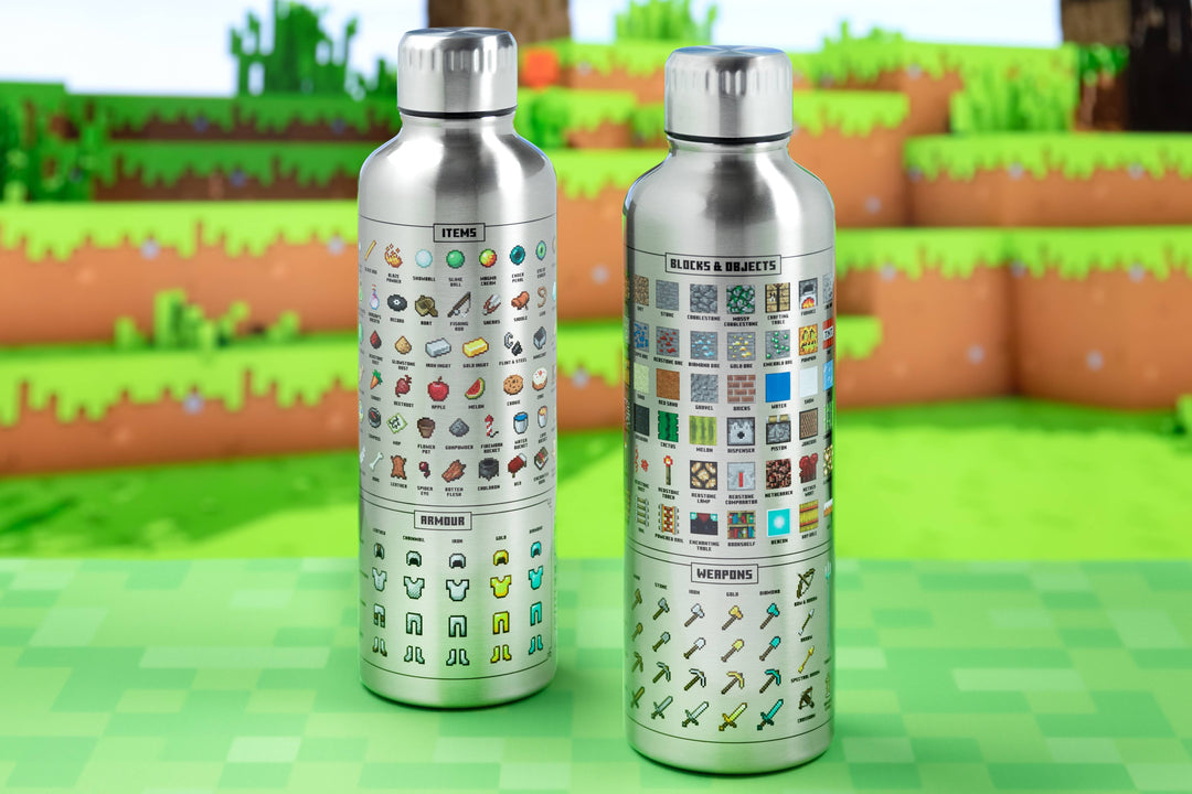 Paladone Minecraft Metal Water Bottle NE31926