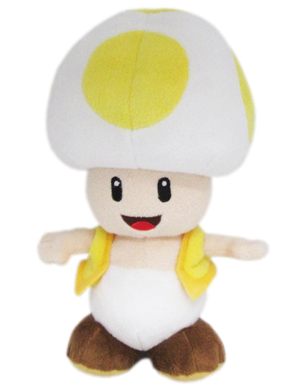 Little Buddy Super Mario Yellow Toad 8" Plush