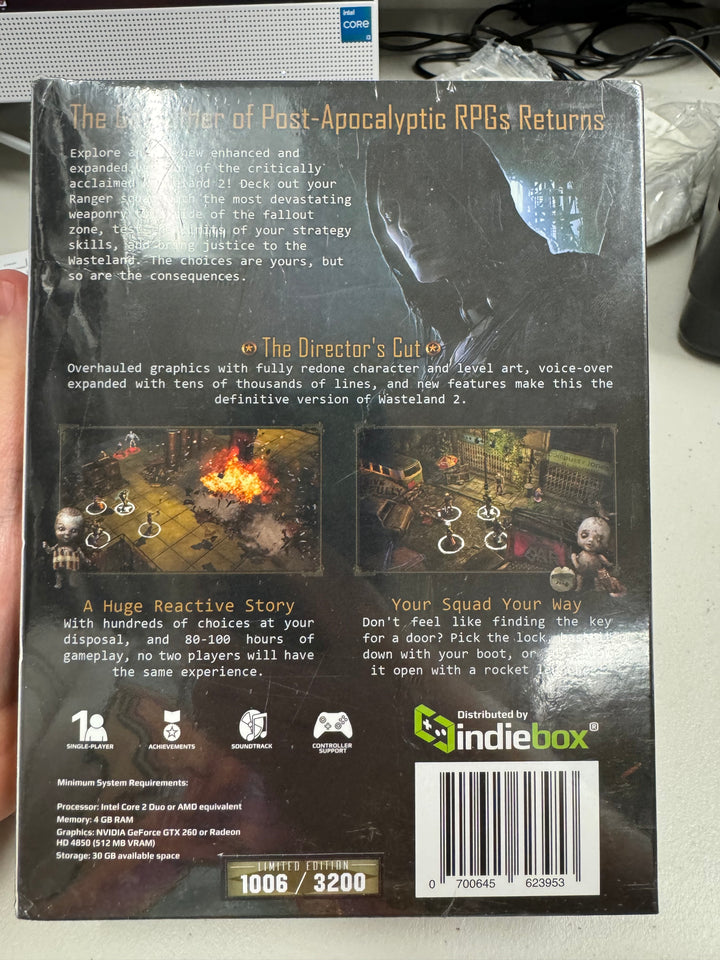 Wasteland 2 Kickstarter Collector's Indiebox Edition PC Sealed m7124