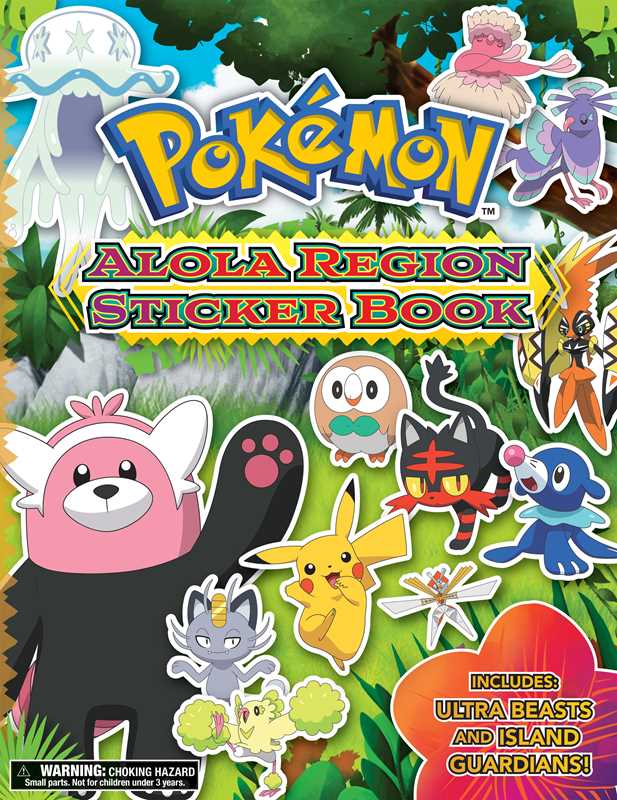 Pokémon Alola Region Sticker Book by The Pokemon Company International NE32526