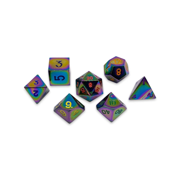 Norse Foundry BiFrost - 7 Piece Metal D&D & RPGs Dice Set NE31726