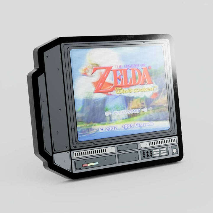 2.5" Lenticular Zelda Wind Waker CRTV Enamel Pin - NE32726
