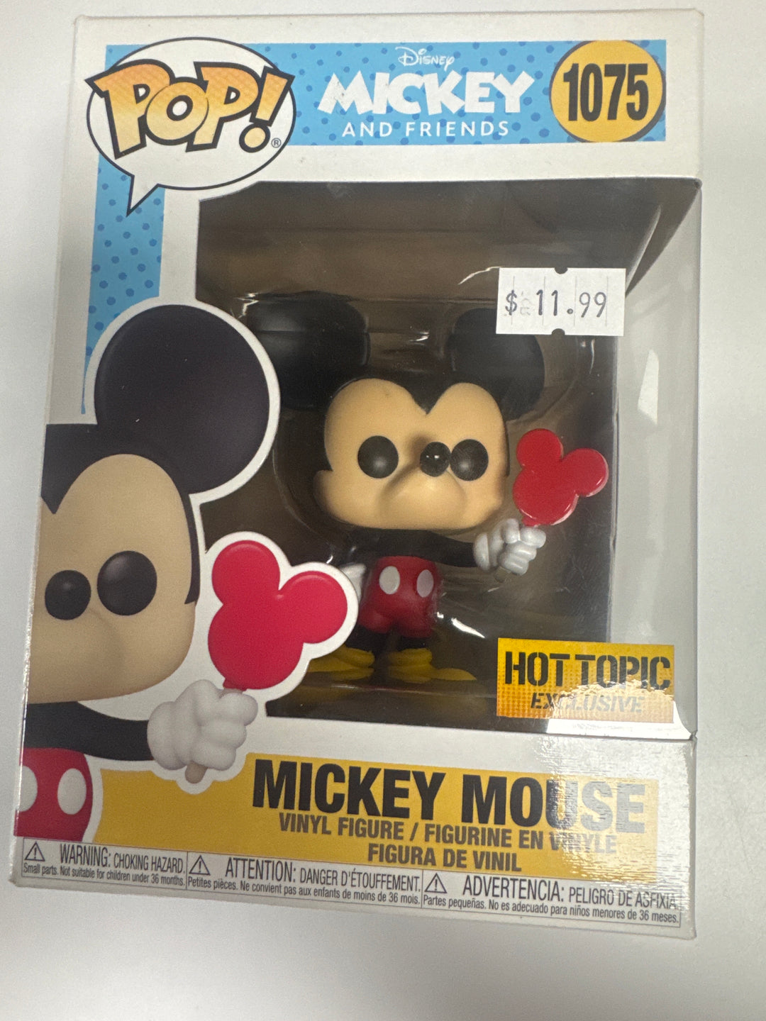 Funko Pop! Mickey Mouse Hot Topic #1075 Disney Mickey and Friends FP73026