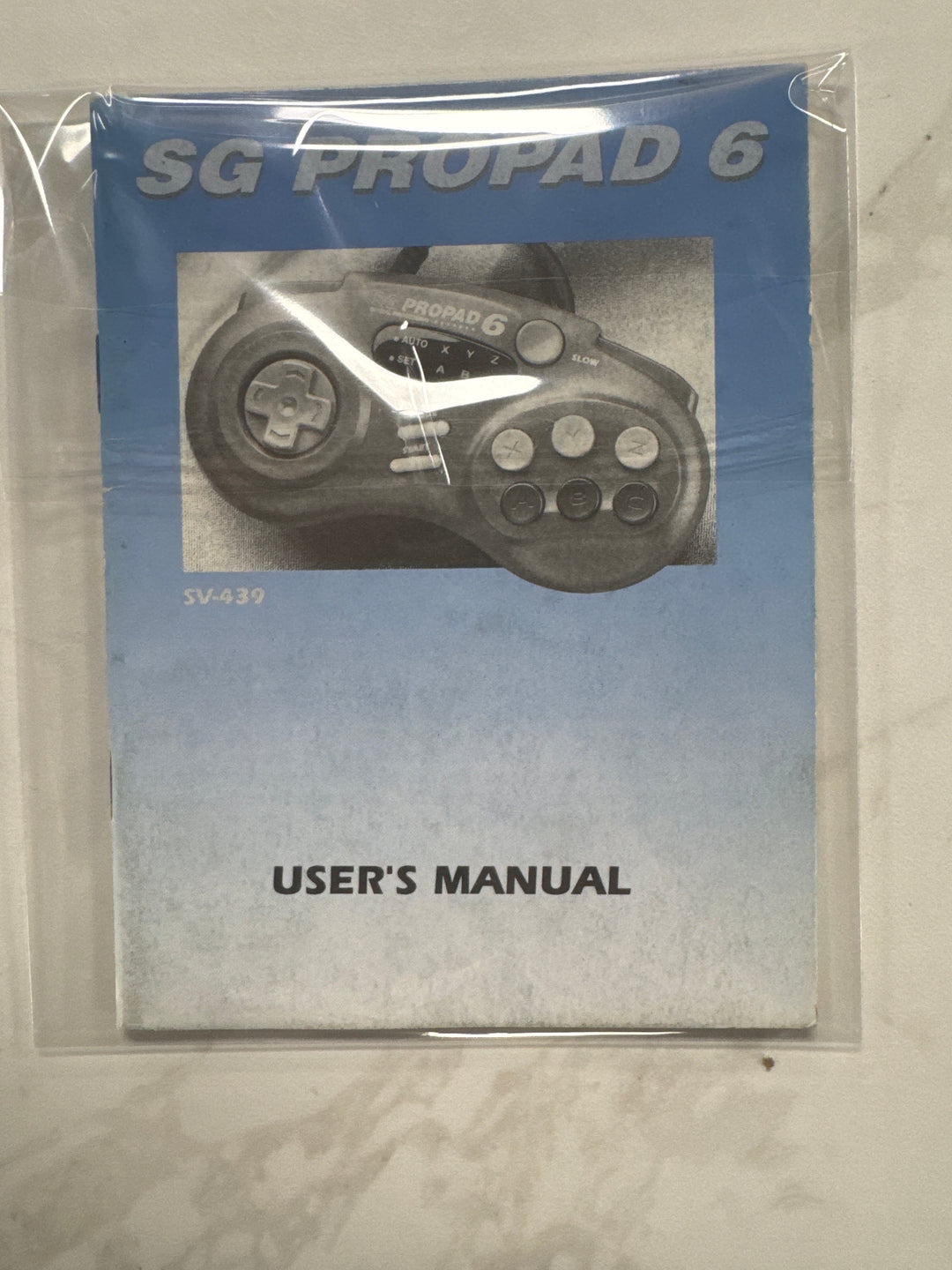 Sega Genesis SG Pro Pad 6 Manual/Instructions Only MO6826