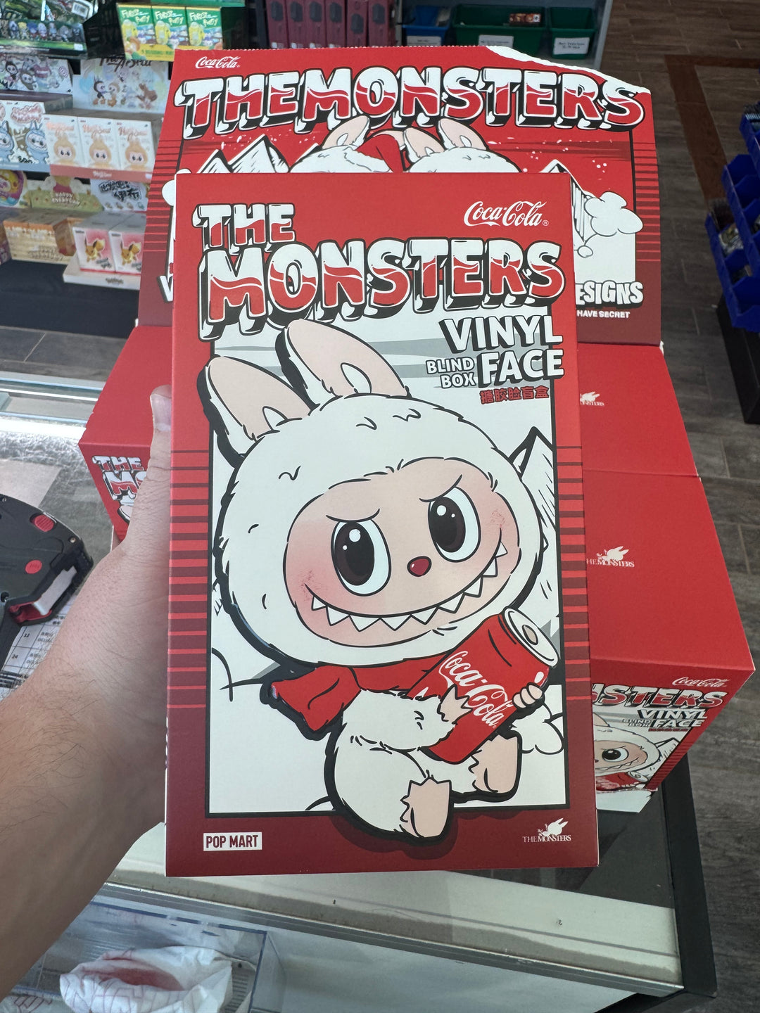 POP MART The Monster Labubu Coca-Cola Series Vinyl Plush Doll (1) Blind Box Authentic