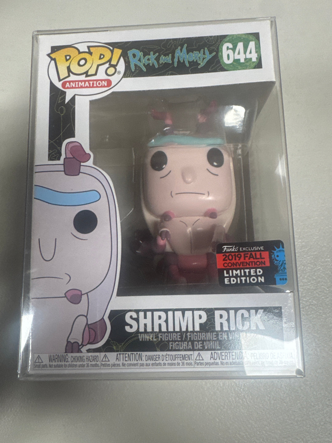 Funko Pop! Shrimp Rick 2019 #644 Fall Convention Rick and Morty  FP10826